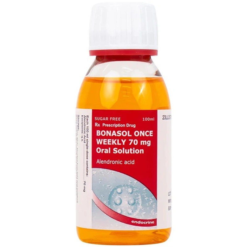 Dung dịch uống Bonasol Once Weekly 70mg Oral Solution điều trị loãng xương (4 chai x 100ml) - 6